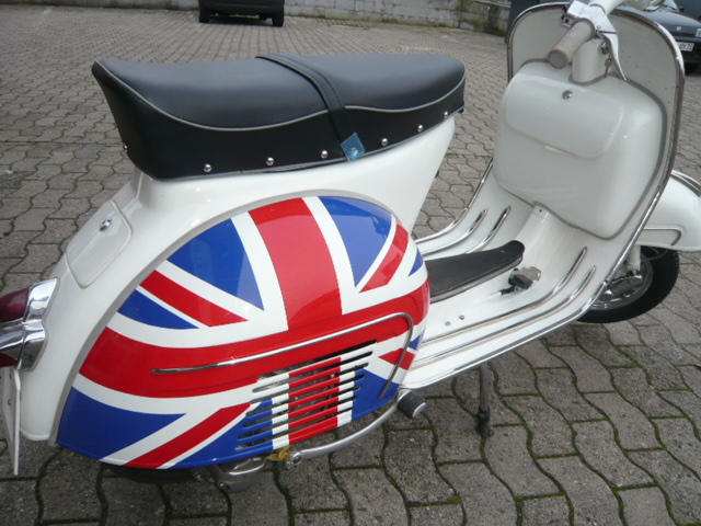 Vespa VBB , Sprint & Super - Vespa Super VBB Sprint GS Rally Backenfolierung